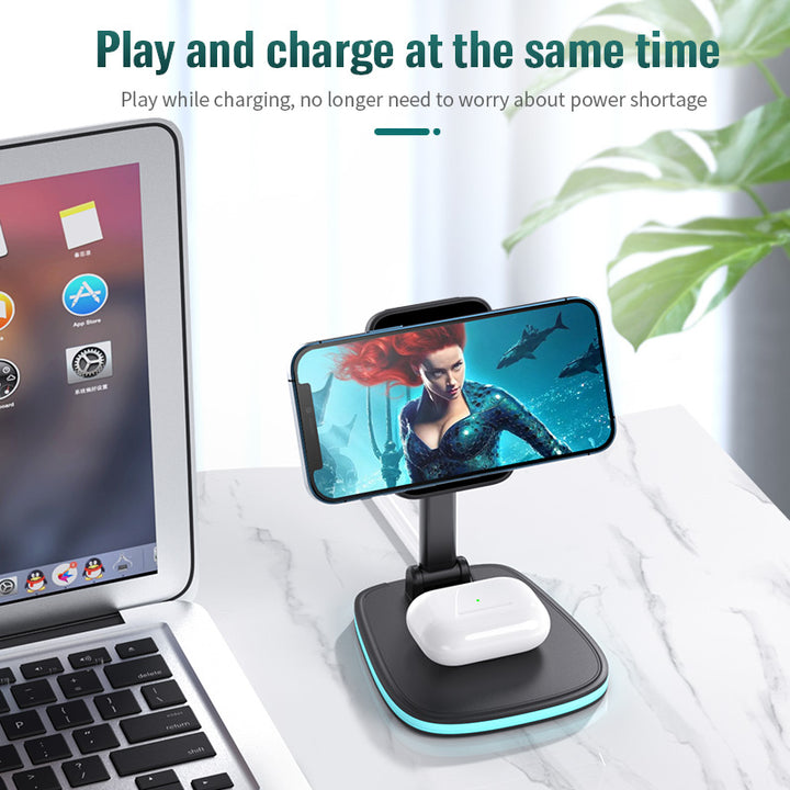 3in1  15W Folding Wireless Magnetic Charger